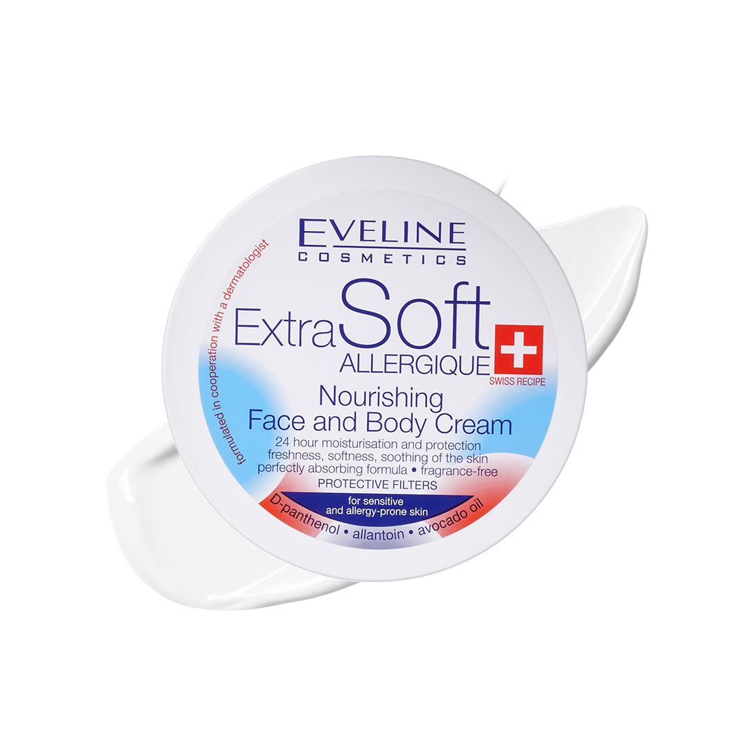 Eveline Cosmetics Soft Nourishing Face And Body Cream For Sensitive Skin 200 ml