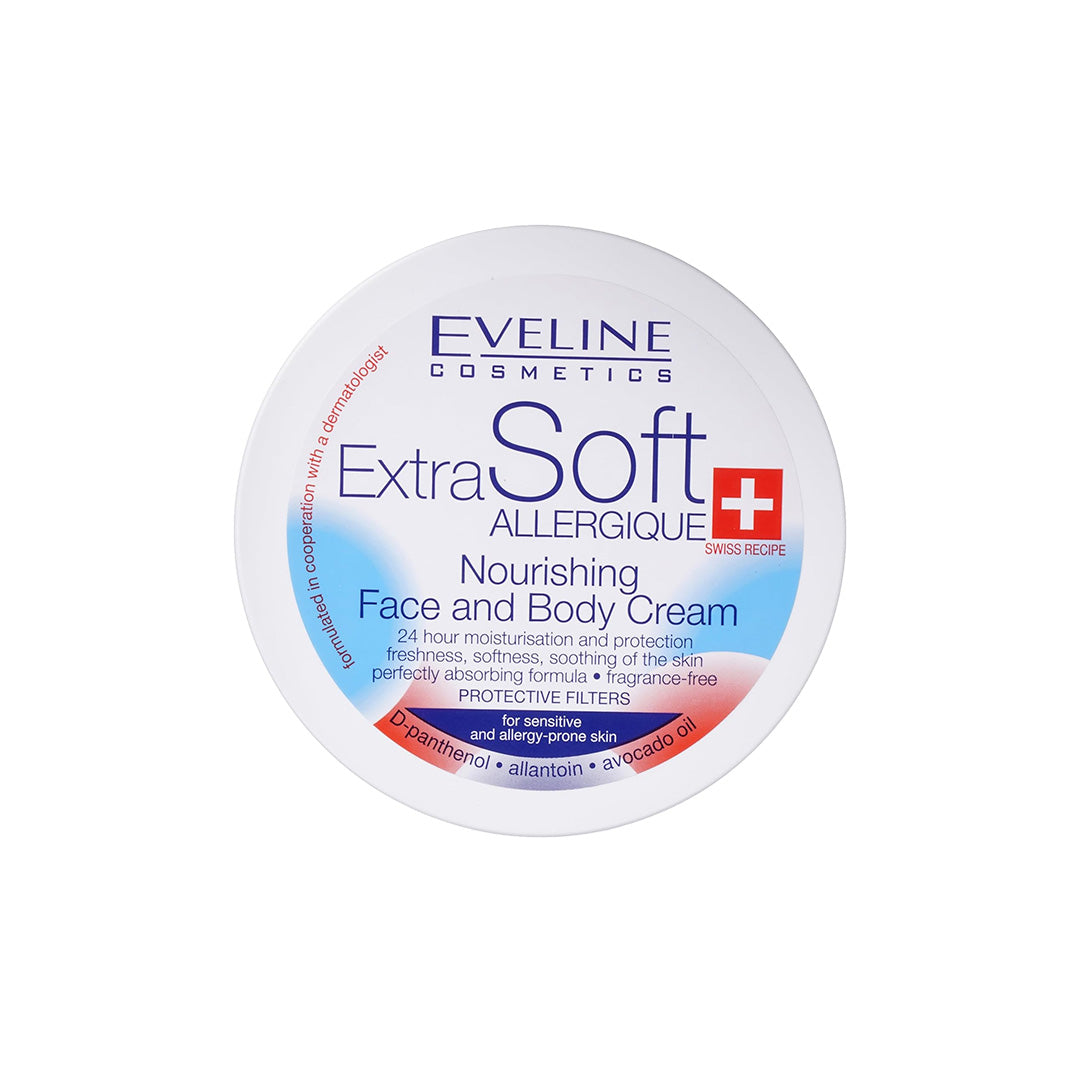 Eveline Cosmetics Soft Nourishing Face And Body Cream For Sensitive Skin 200 ml