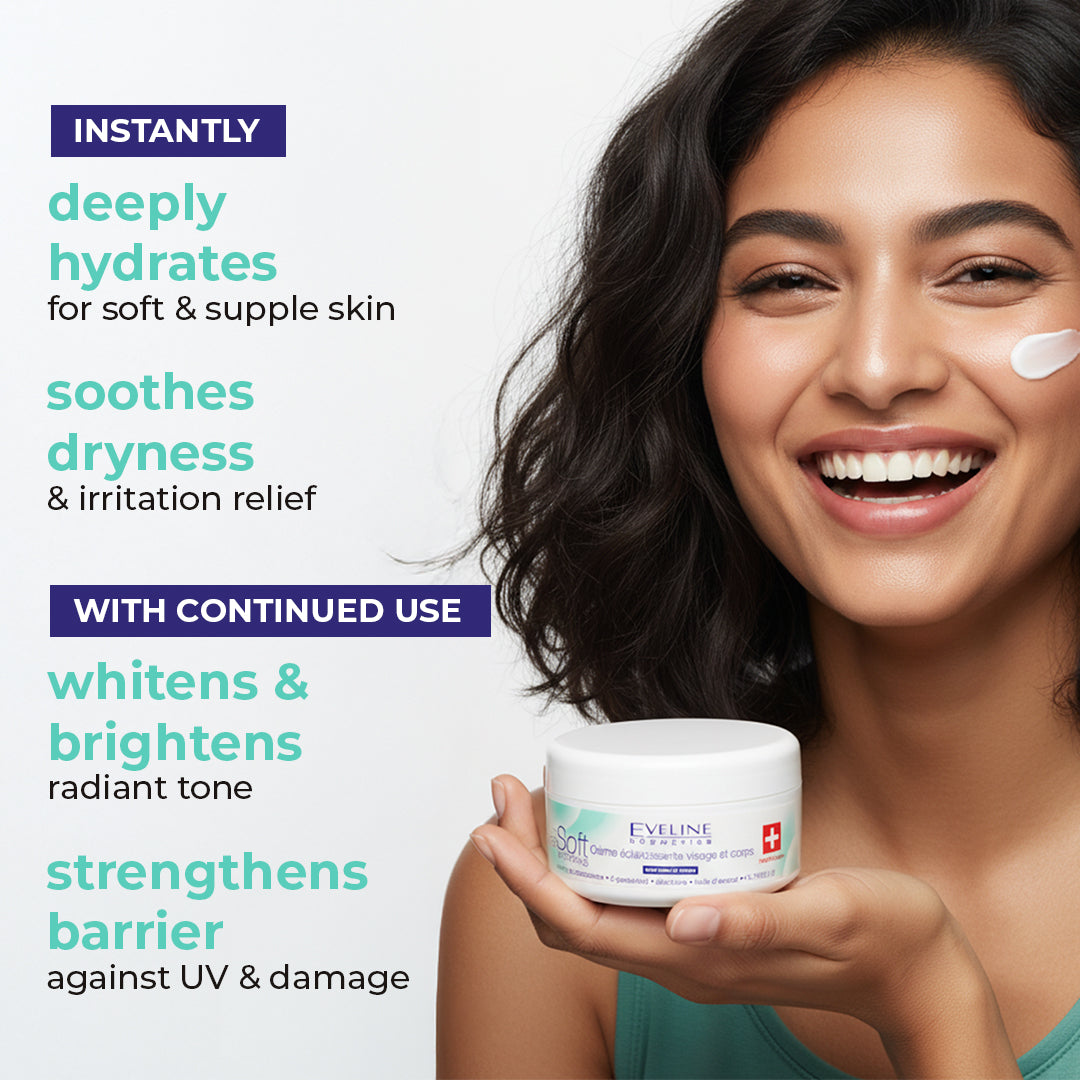 Eveline Cosmetics Extra Soft Whitening Face And Body Cream 100 ml