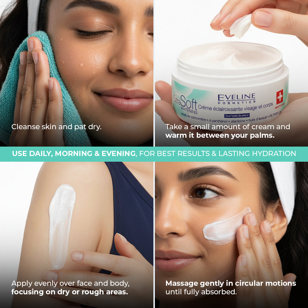 Eveline Cosmetics Extra Soft Whitening Face And Body Cream 100 ml