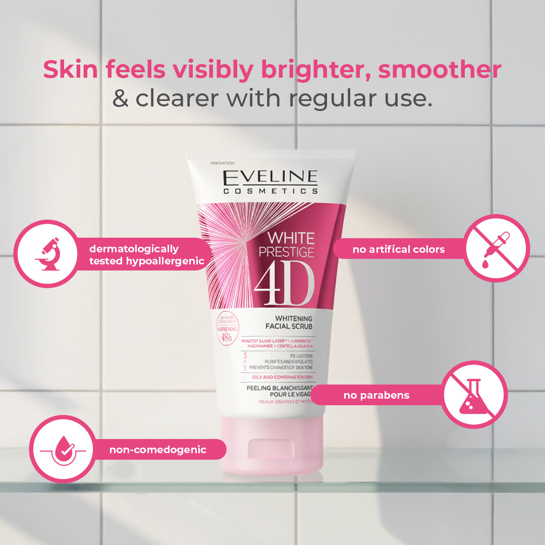 White Prestige 4D Whitening Facial Scrub 150ml