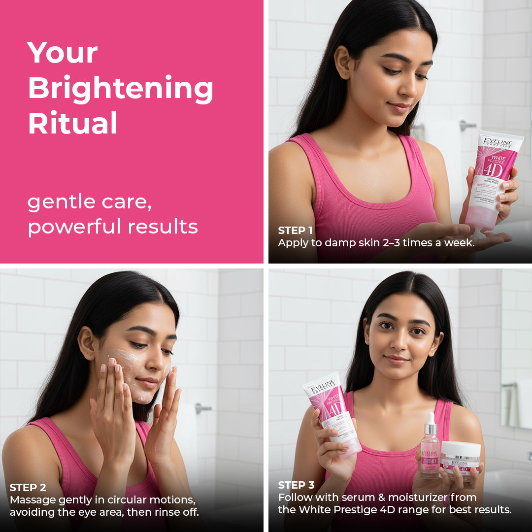 White Prestige 4D Whitening Facial Scrub 150ml