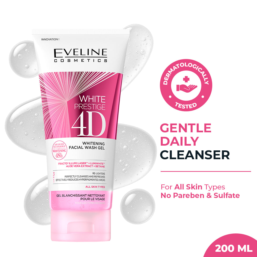 White Prestige 4D Whitening Facial Wash Gel