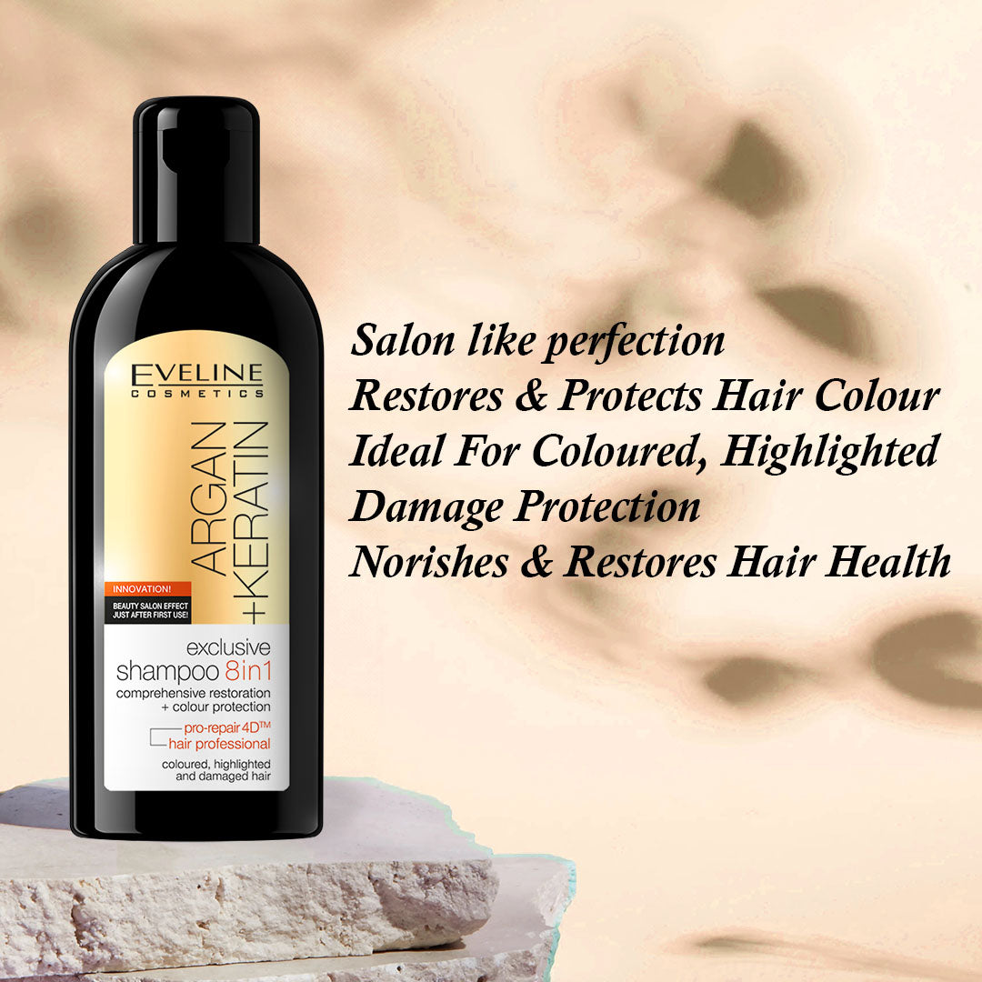 Argan + Keratin Exclusive Shampoo 8 in 1 150ml