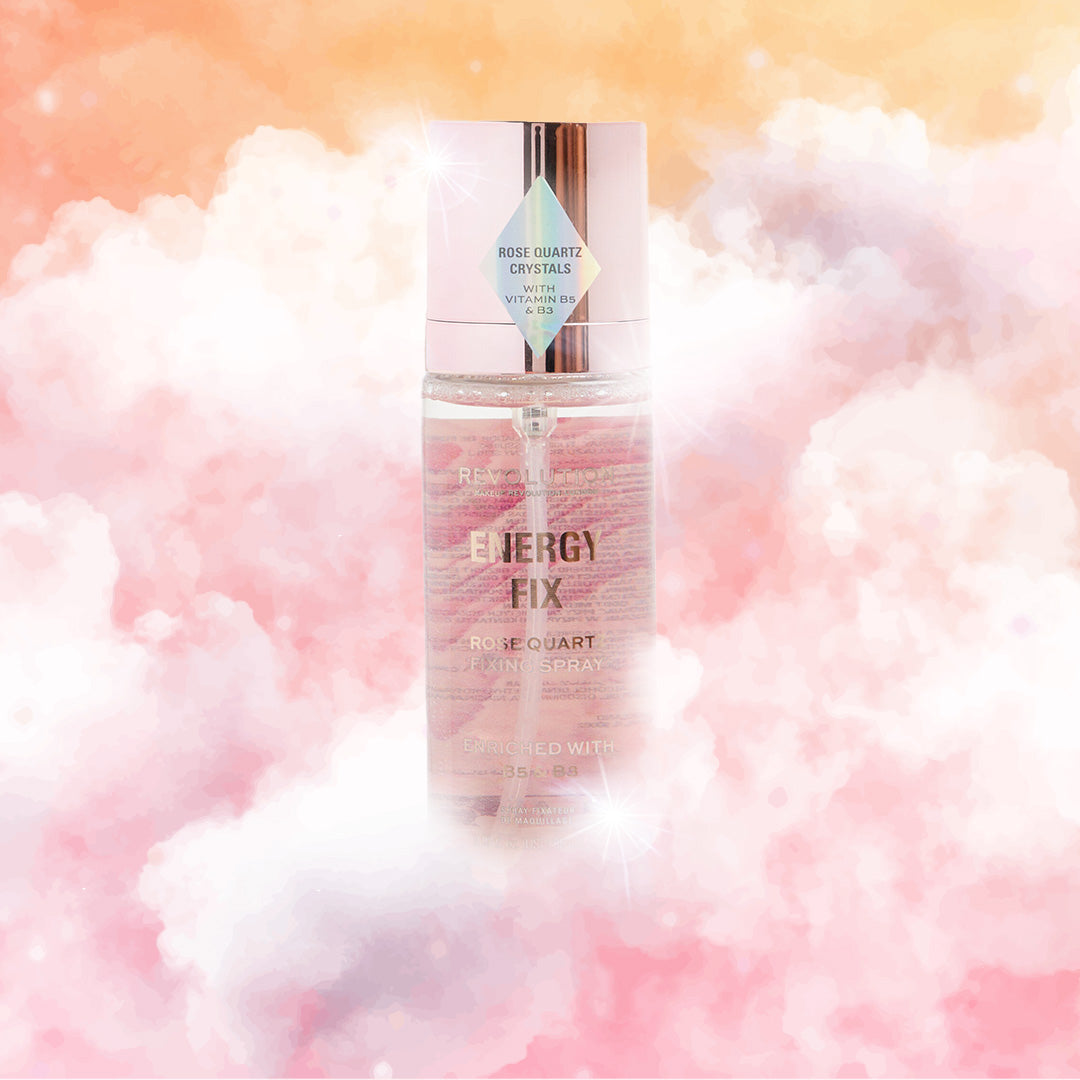 Makeup Revolution Crystal Aura Fixing Spray Energy Fix Rose Quartz