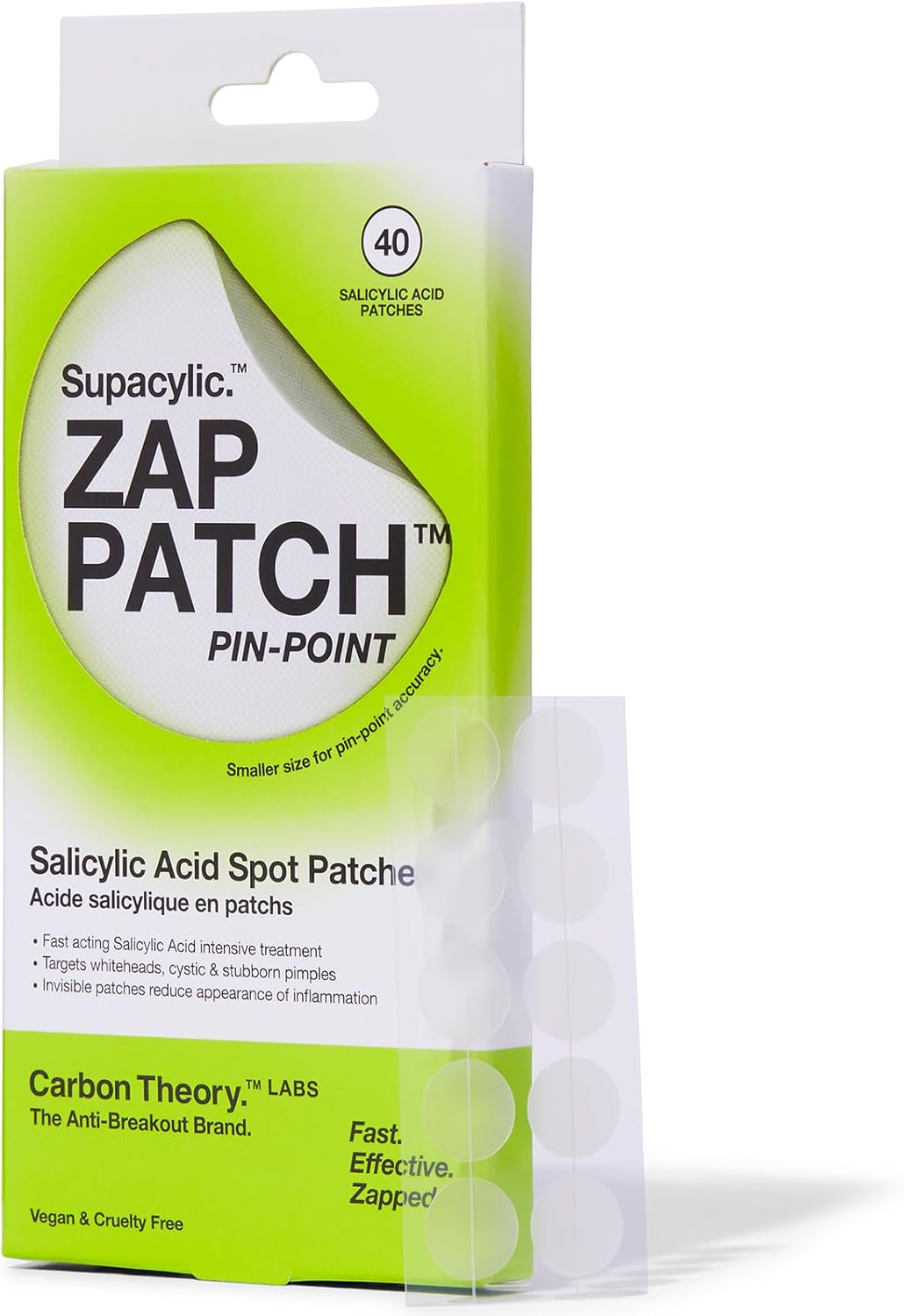 Carbon Theory Supacylic Pin Point Zap Patch x40