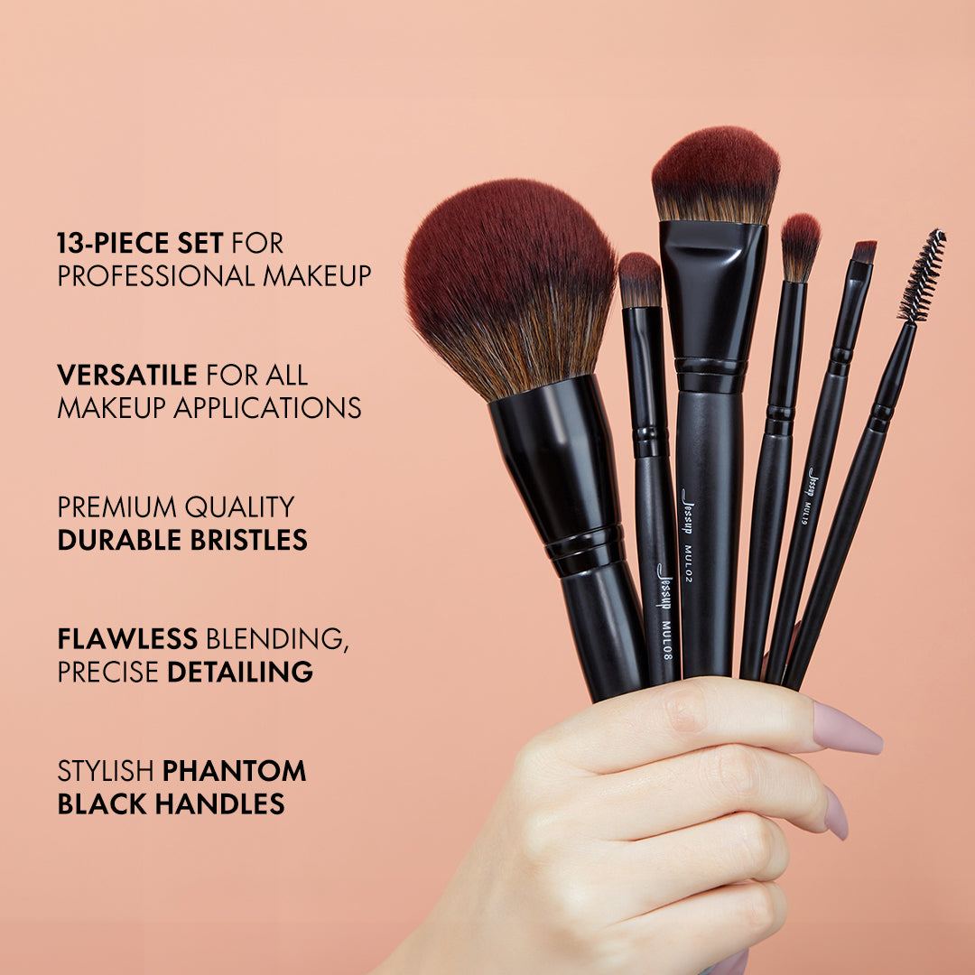 Jessup Beauty 13pcs Black Essential Collection