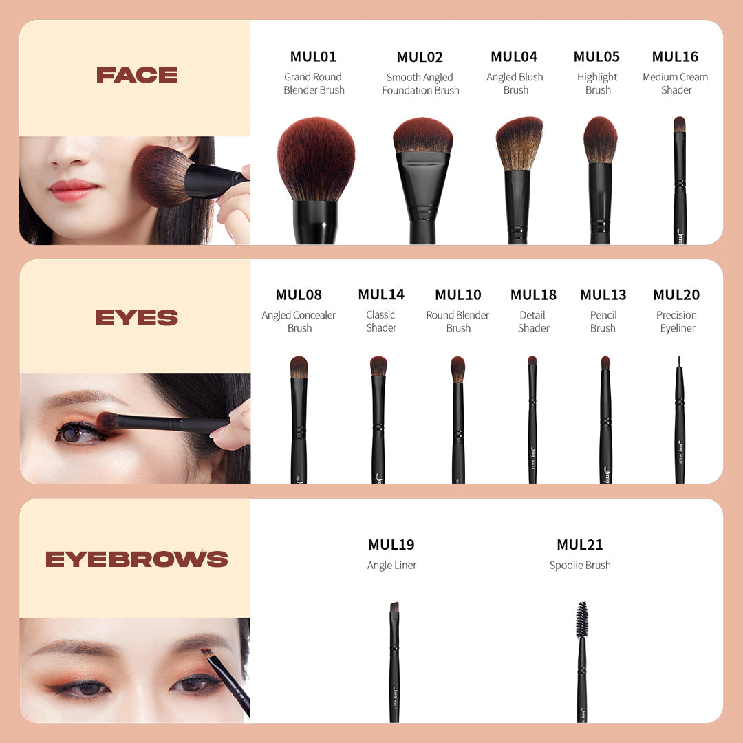 Jessup Beauty 13pcs Black Essential Collection