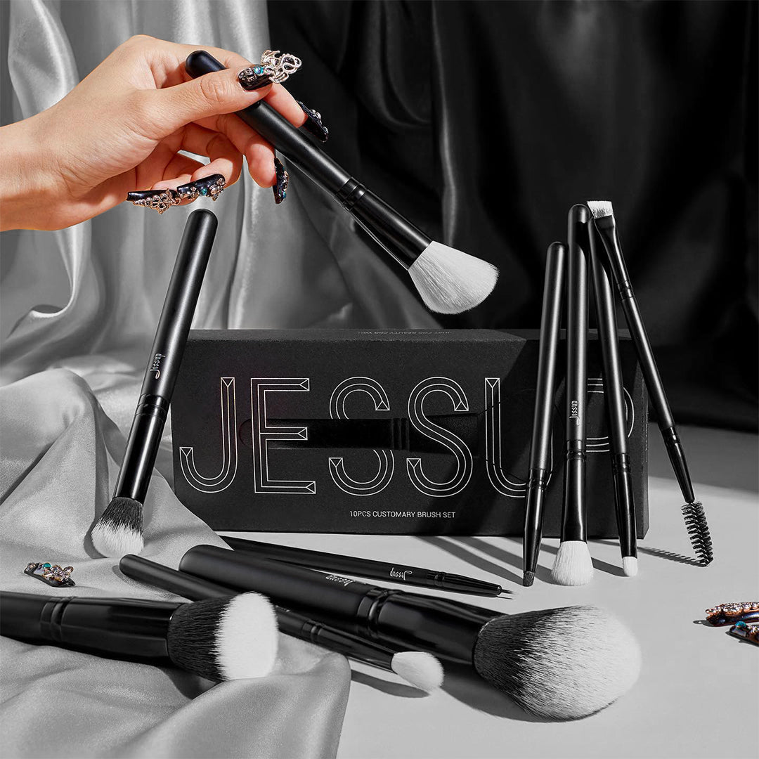 Jessup Beauty 10 pcs Customary Brush Set