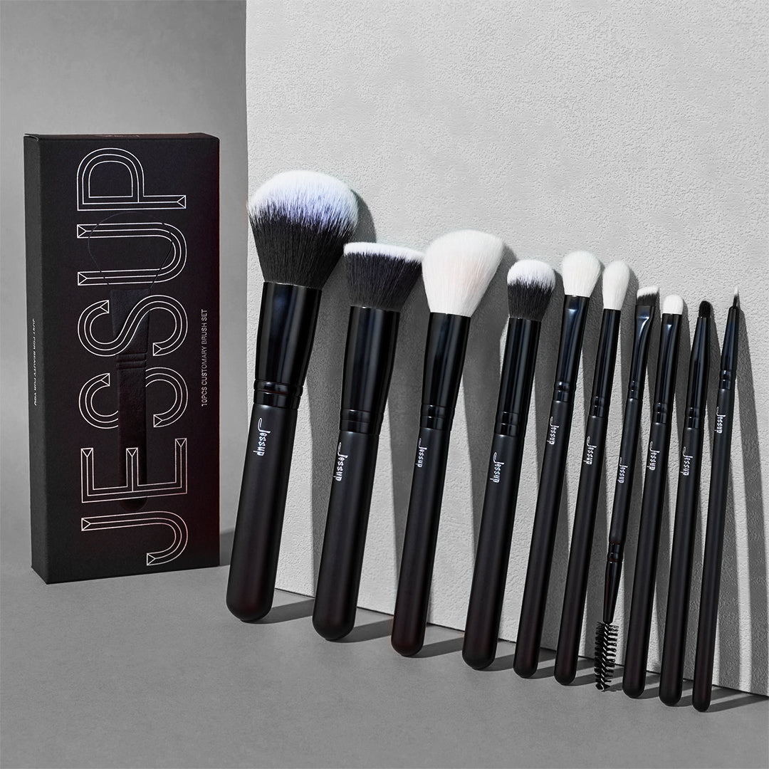 Jessup Beauty 10 pcs Customary Brush Set