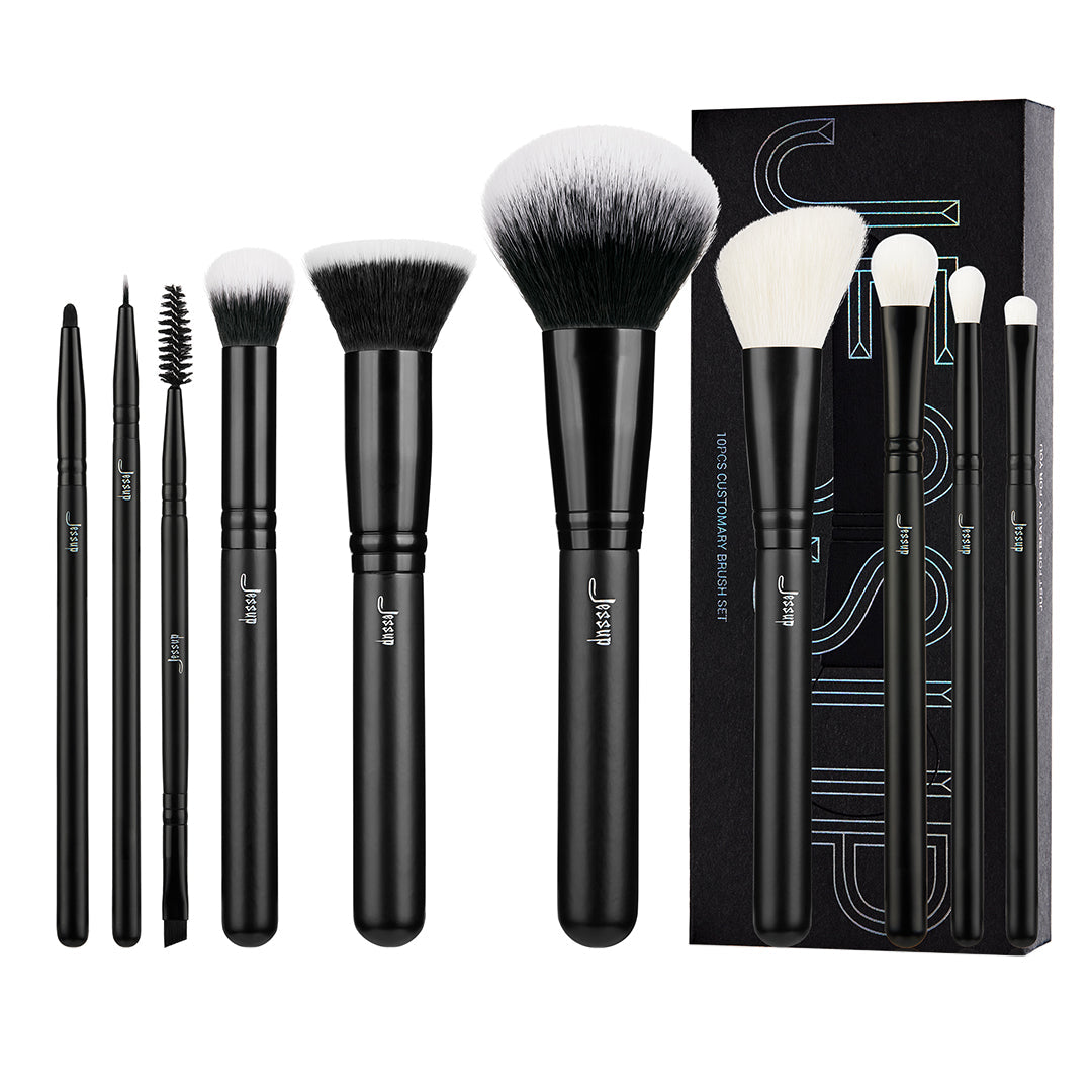 Jessup Beauty 10 pcs Customary Brush Set