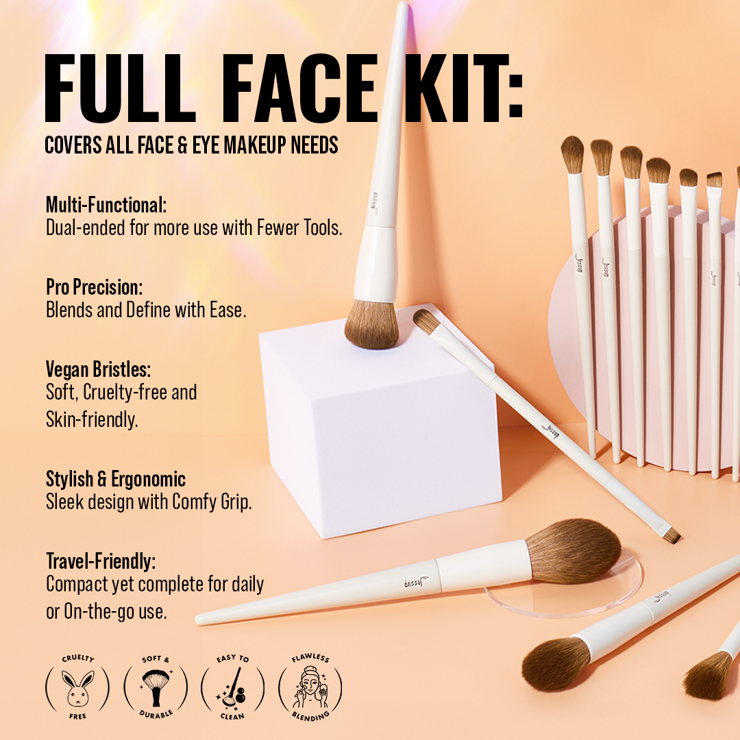 Jessup Beauty 14pcs Light Gray Comprehensive Collection