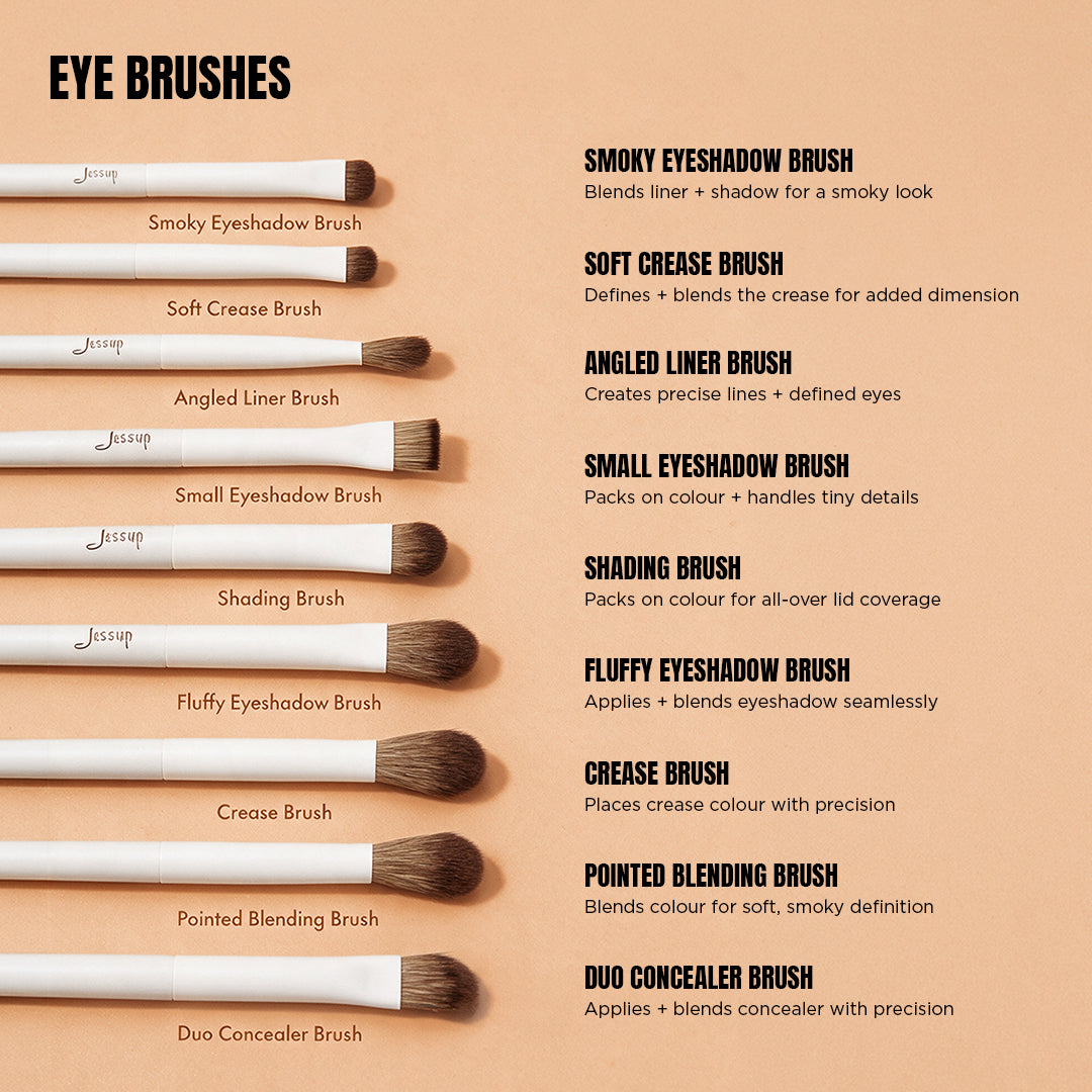 Jessup Beauty 14pcs Light Gray Comprehensive Collection