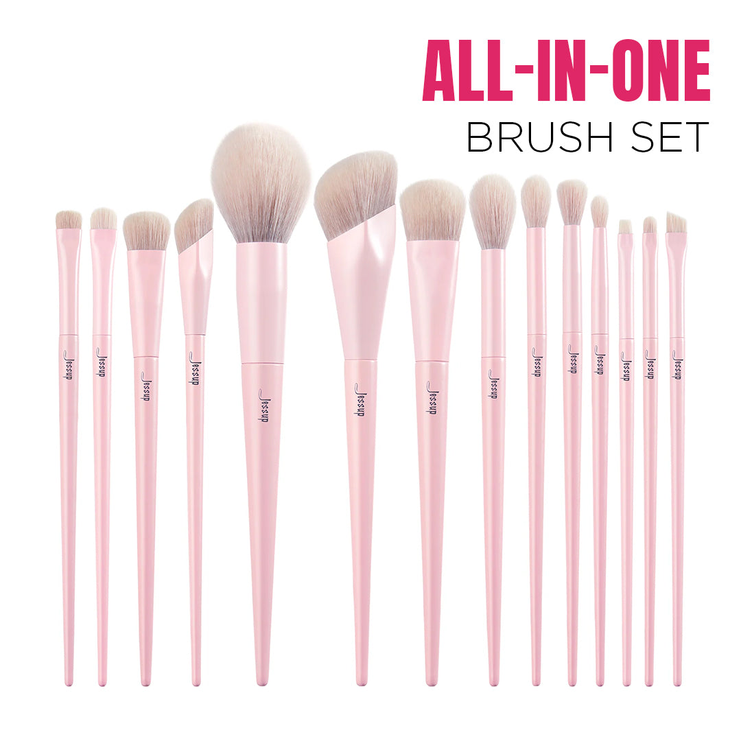 Jessup Beauty 14pcs Crystal Pink Comprehensive Collection