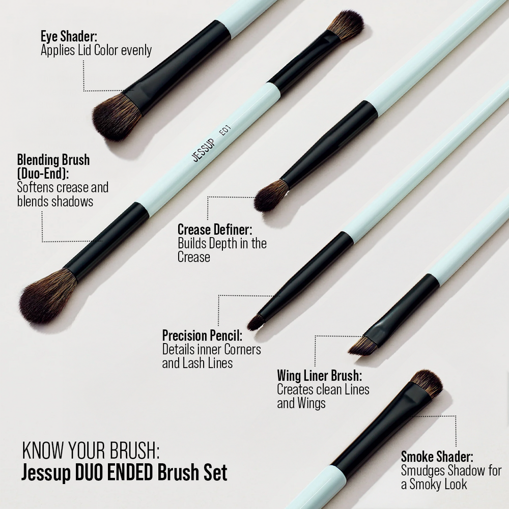 Jessup Beauty14-in-10 Duo-End Brush Versatility Collection