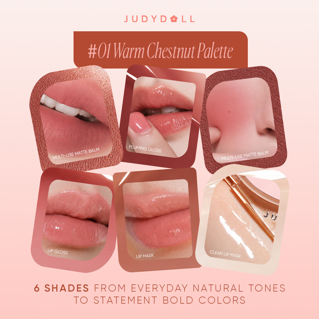 Judydoll 6-Color Multi-Use Lip Palette