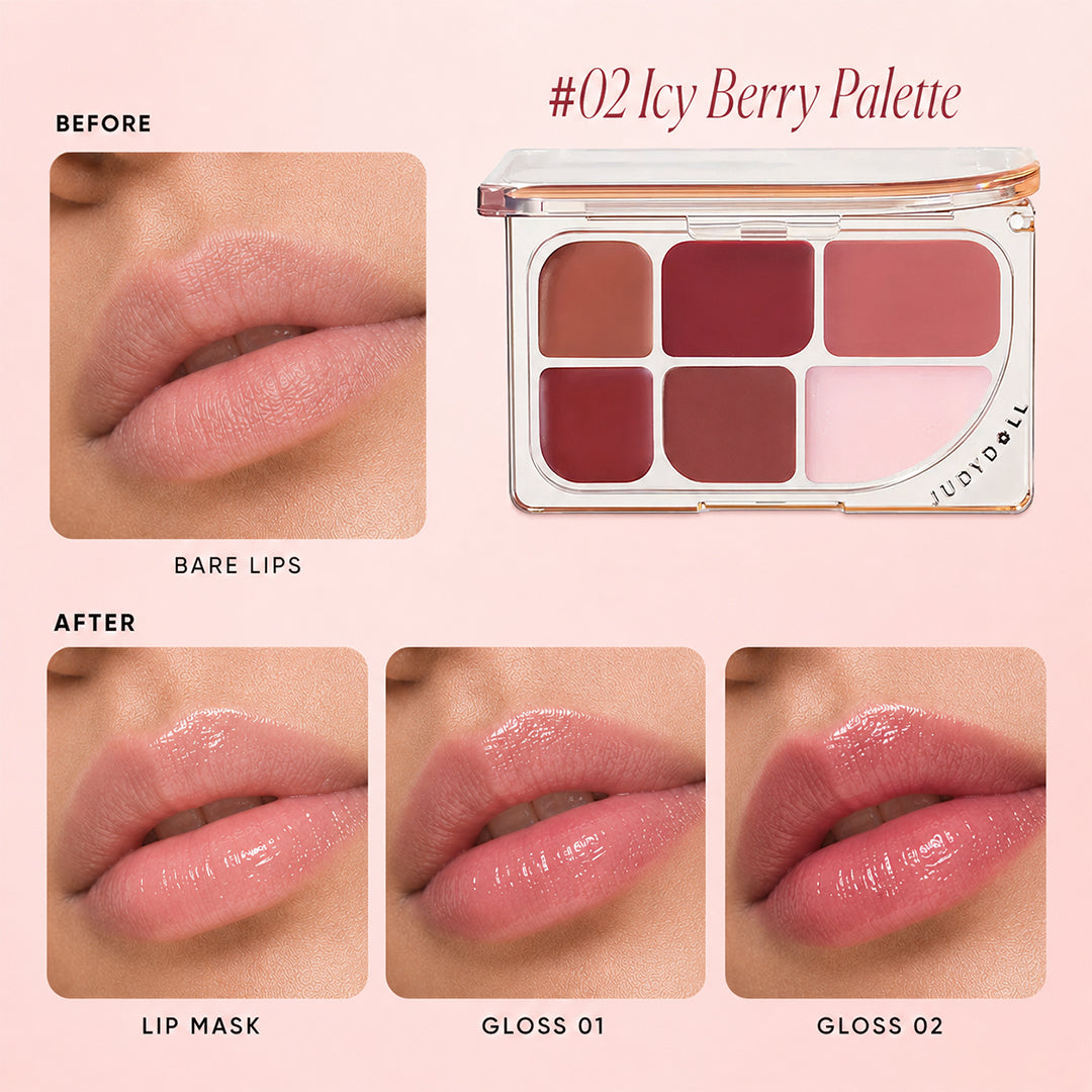 Judydoll 6-Color Multi-Use Lip Palette