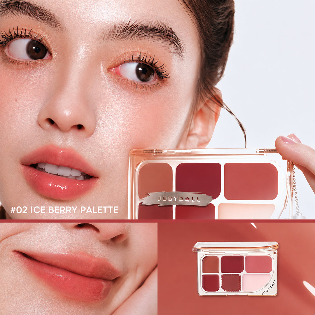 Judydoll 6-Color Multi-Use Lip Palette