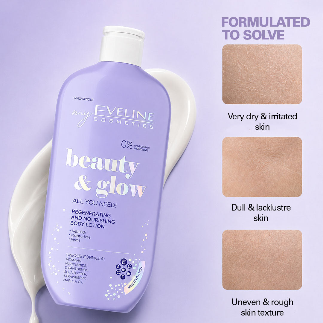 Eveline Cosmetics Beauty & Glow Regenerating And Nourishing Body Lotion 350 ml