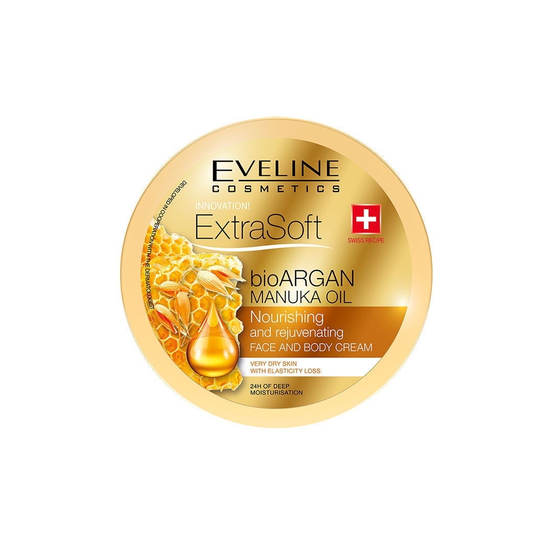 Eveline Cosmetics Soft Bioargan Manuka Oil Face & Body Cream 175 ml