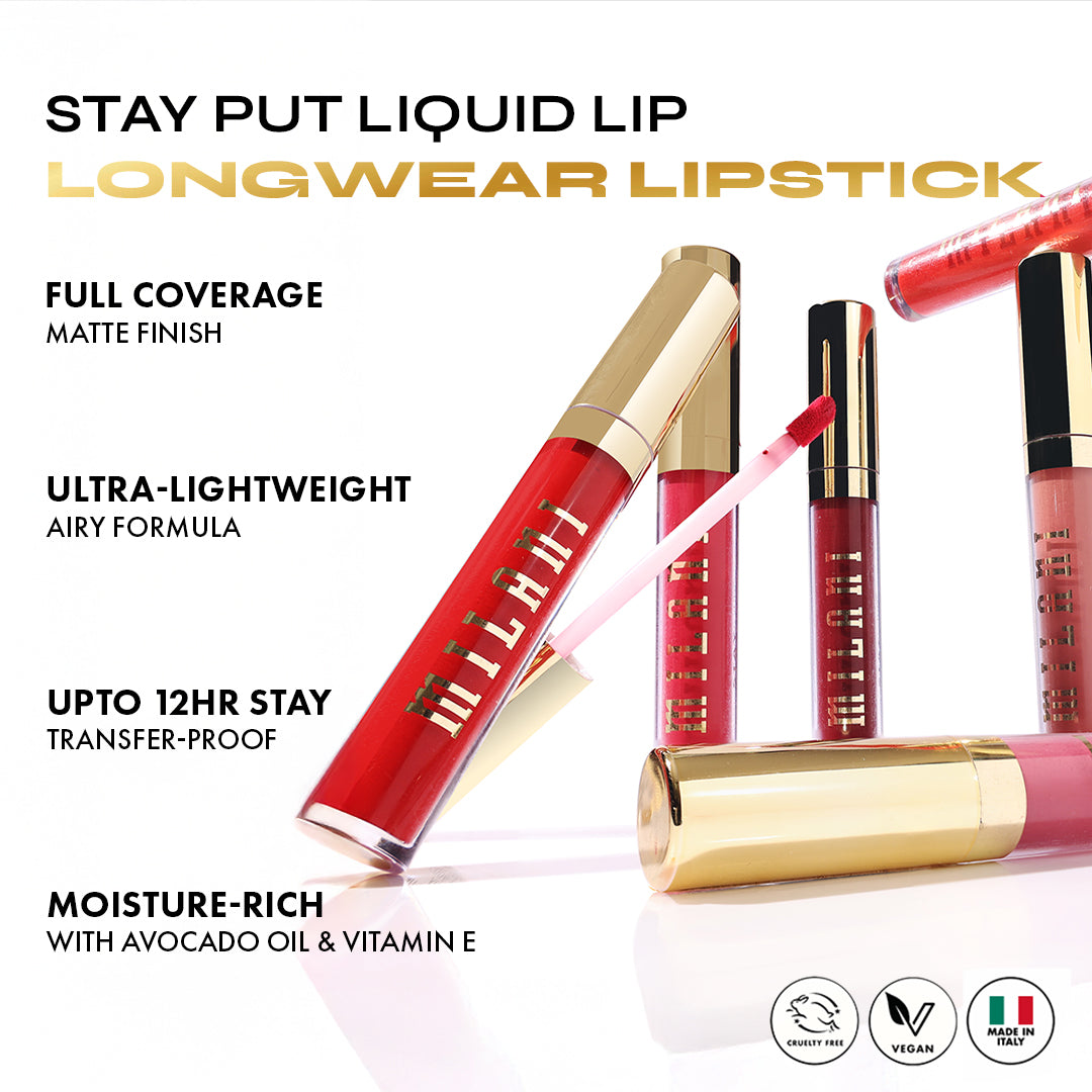 Milani Stay Put Liquid Lip Longwear Lipstick