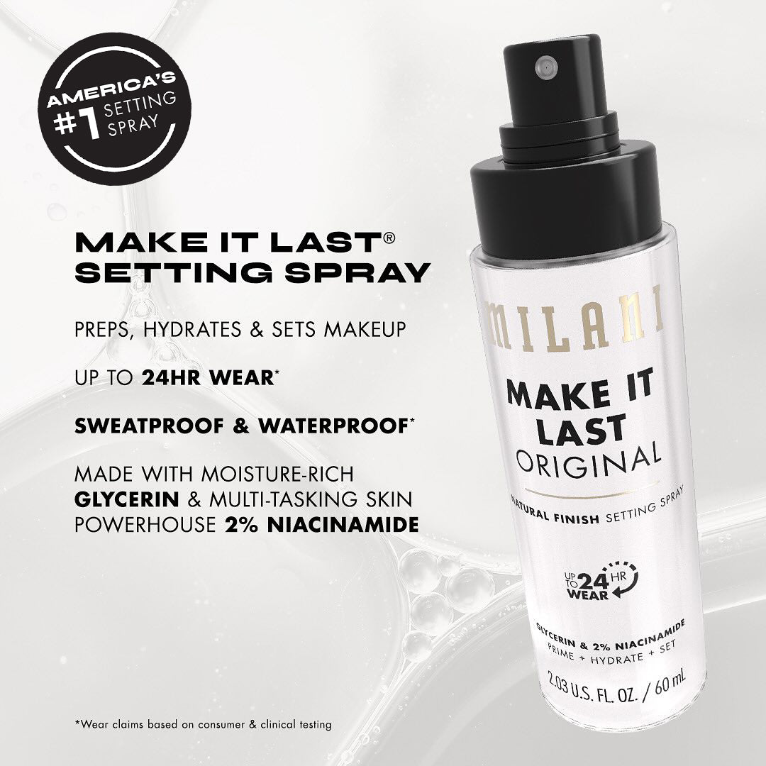 Milani Make It Last Natural Finish Setting Spray Prime + Correct + Set