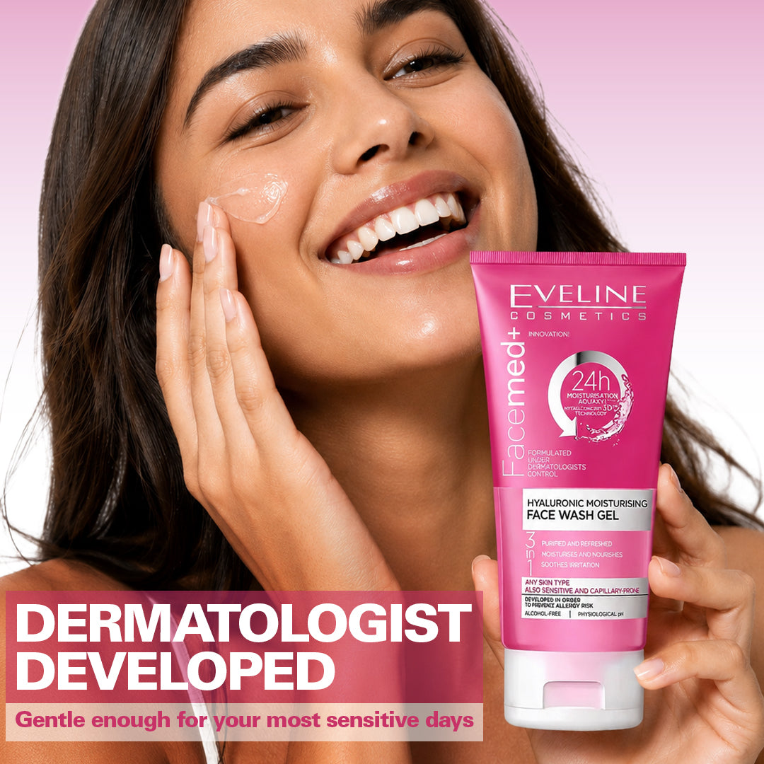 Eveline Cosmetics Facemed+ Hyaluronic Face Wash Gel 150 ml