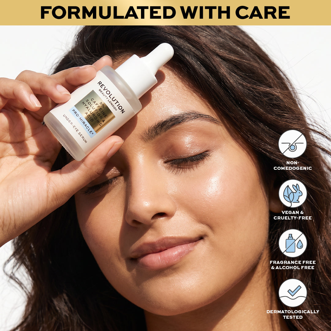 Revolution Pro Miracle 5% Caffeine Solution & Hyaluronic Acid Under Eye Serum
