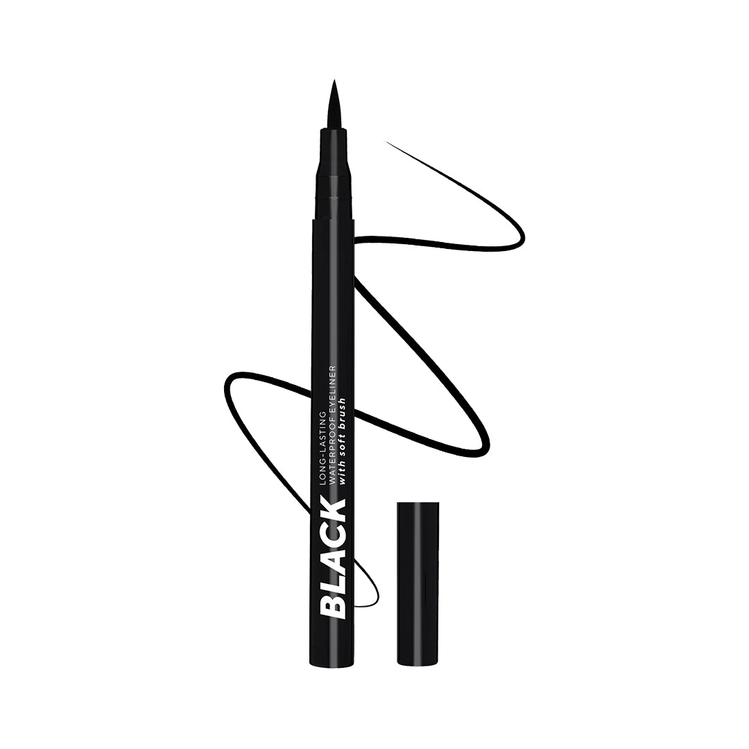 LAMEL Black Eyeliner with Soft Brush