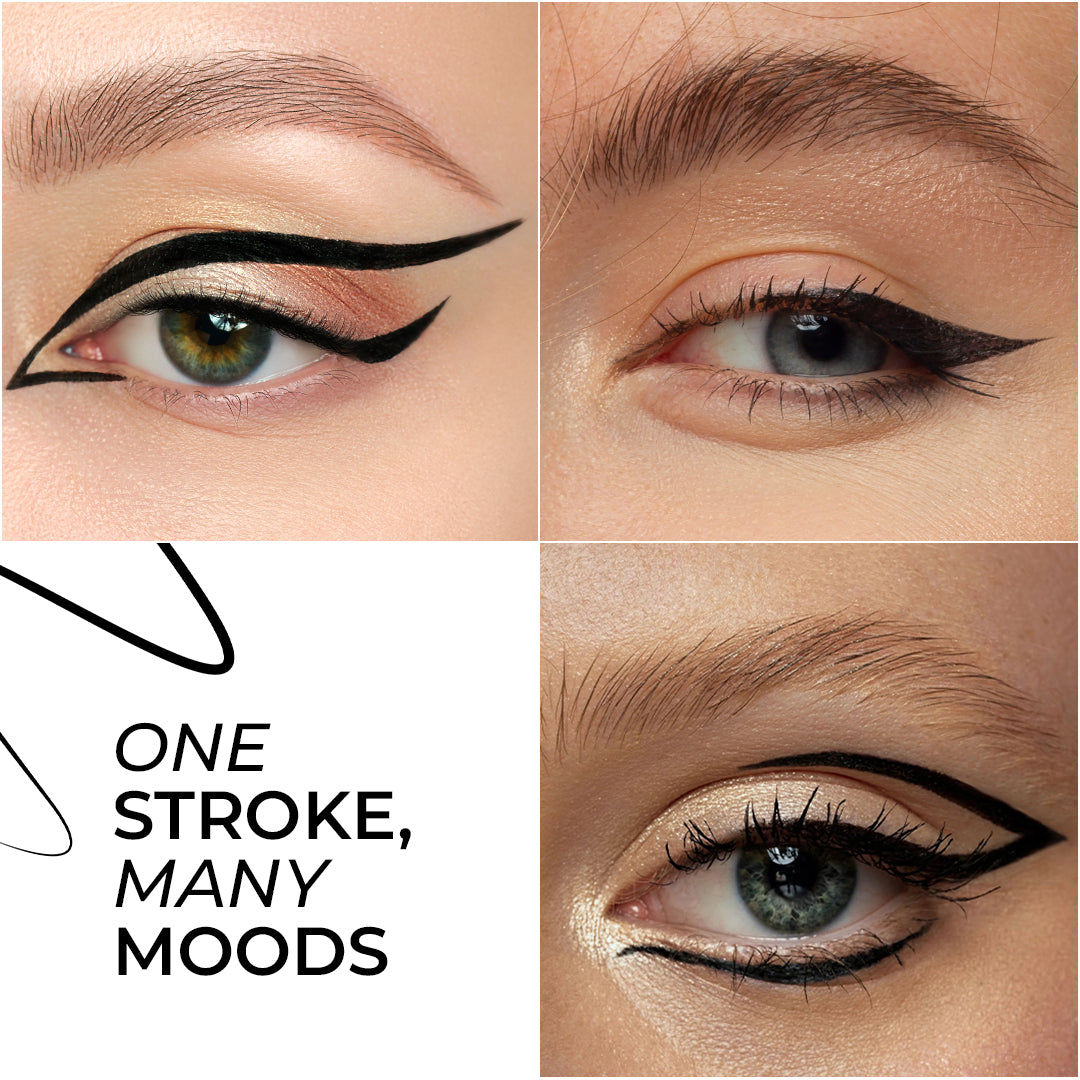 LAMEL Black Eyeliner with Soft Brush