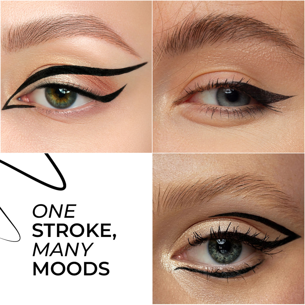 LAMEL Black Eyeliner with Soft Brush