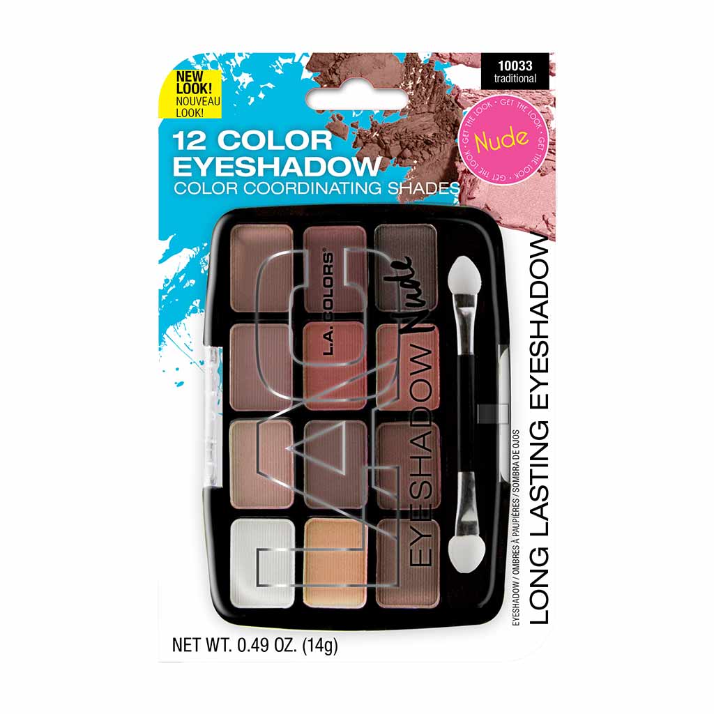 HOK Makeup L.A. Colors 12 Color Eyeshadow Palette - Traditional L.A. Colors 10% - 30% 50% & Above 999sec Eyes Eyeshadow L.A. Colors Makeup Makeup upto 40% off Rs.0 - Rs.499 Rs.500 - Rs.999 Upto70%