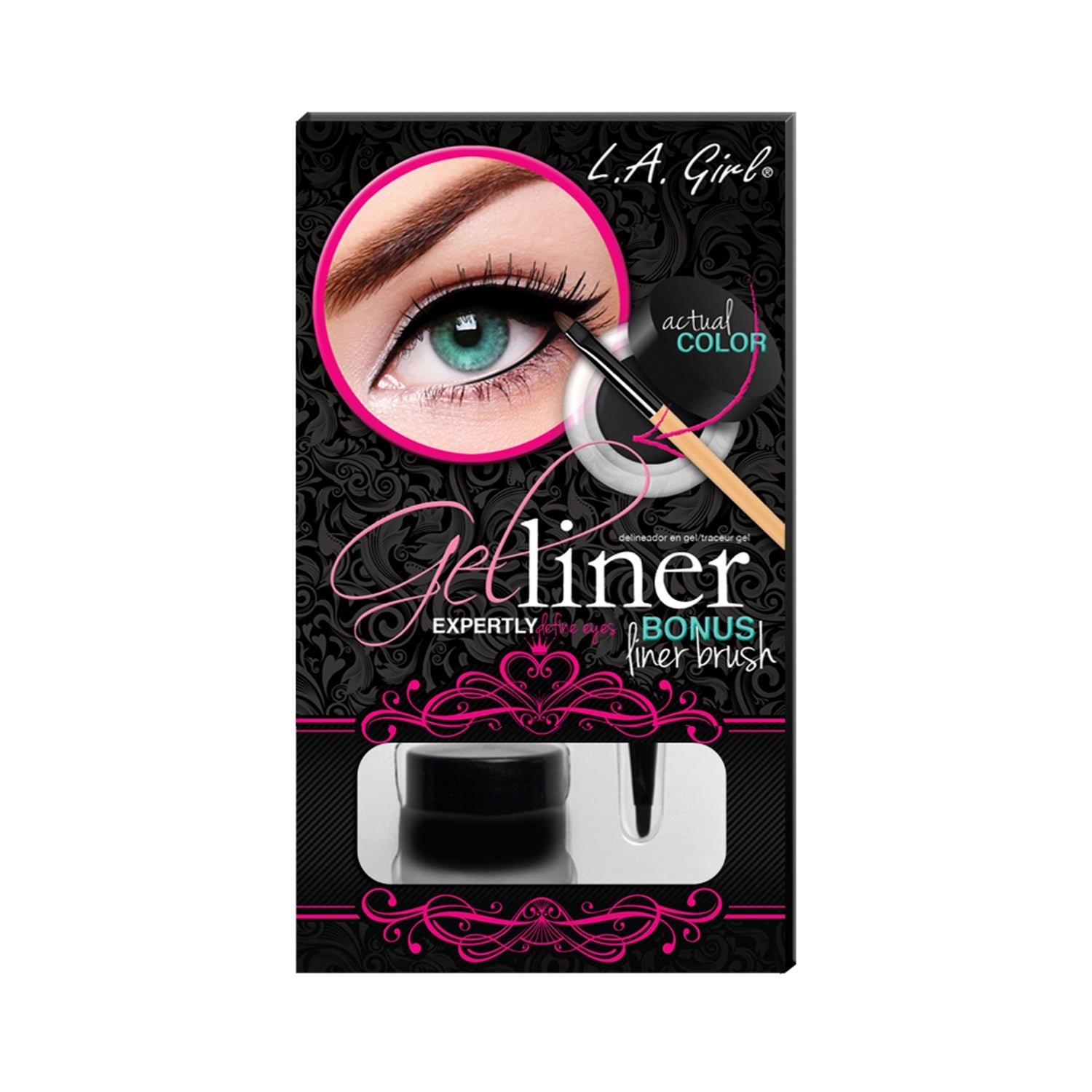 L.A. Girl Gel Liner Kit - Very Black