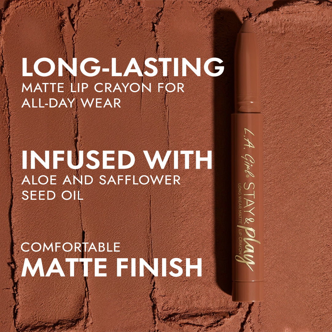 L.A. Girl Stay & Play Matte Lip Crayon