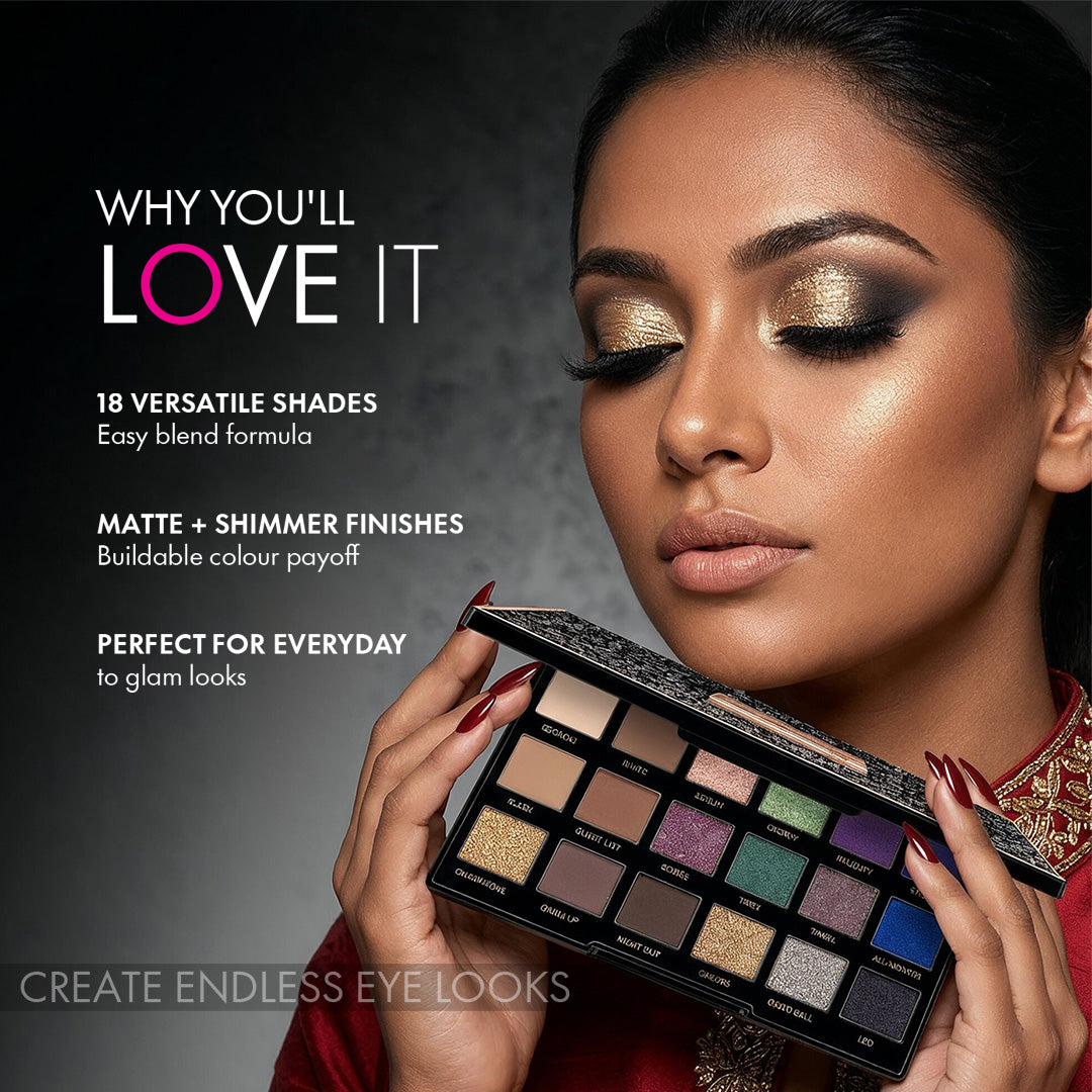 18 Color Eyeshadow Palette