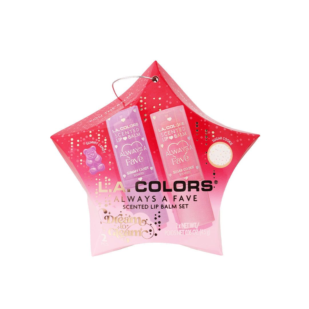 L.A. Colors 2 Pcs Always a Fave Lip Balm Stocking Stuffer