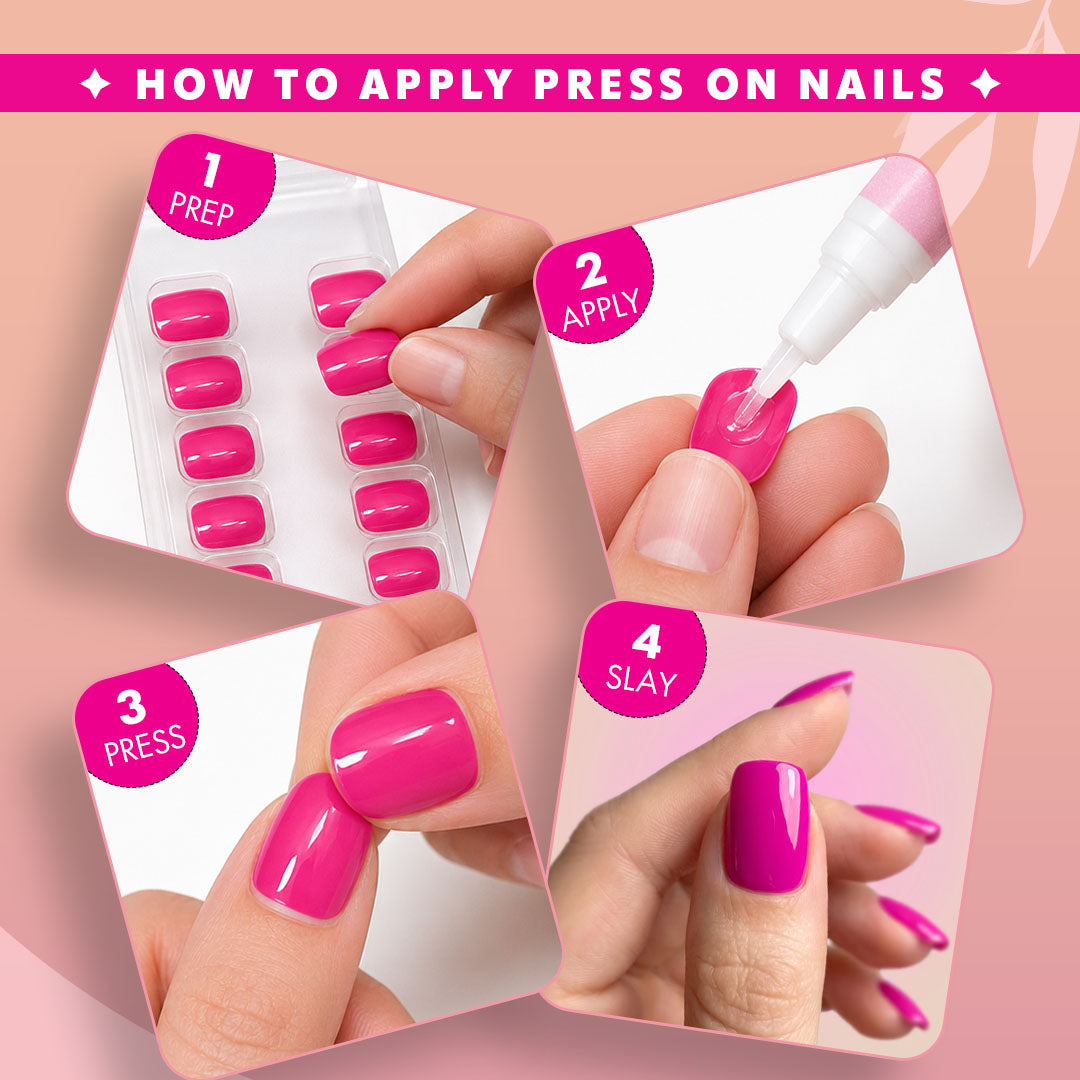 L.A. Girl Oh So Shiny Artificial Nail Tips - 25 Pc Kit