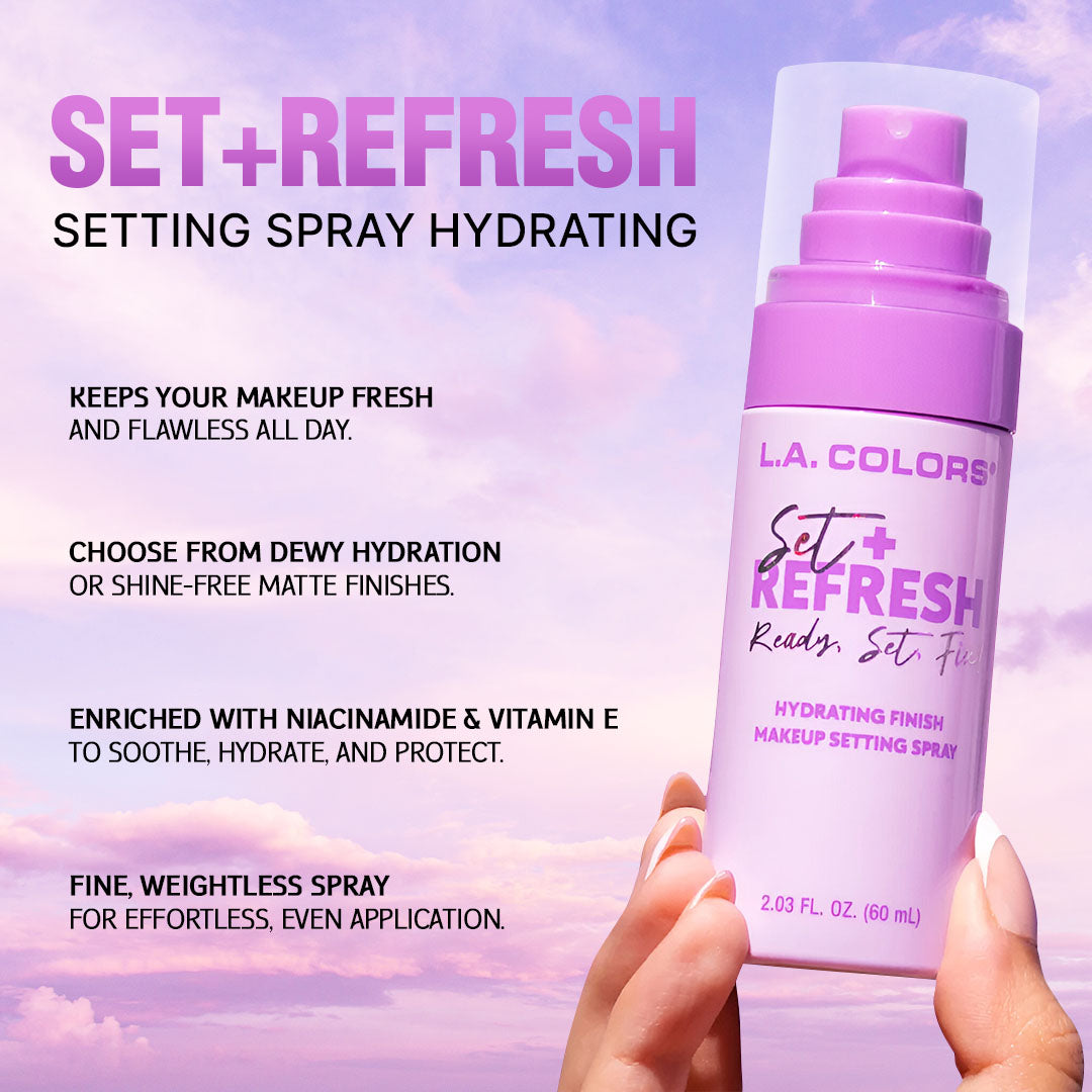 L.A Colors Set+Refresh Ready Set Fix Setting Spray