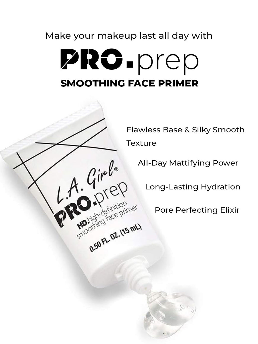 HOK Makeup L.A. Girl Pro Prep HD Face Primer - Clear L.A. Girl Face L A Girl LA Girl LAgirl Makeup Primer