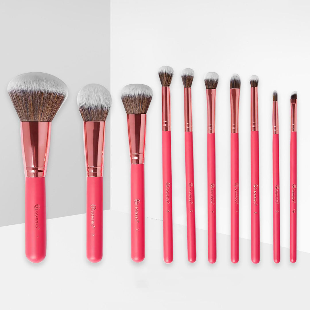 BH Cosmetics Bombshell Beauty - 10 Piece Brush Set