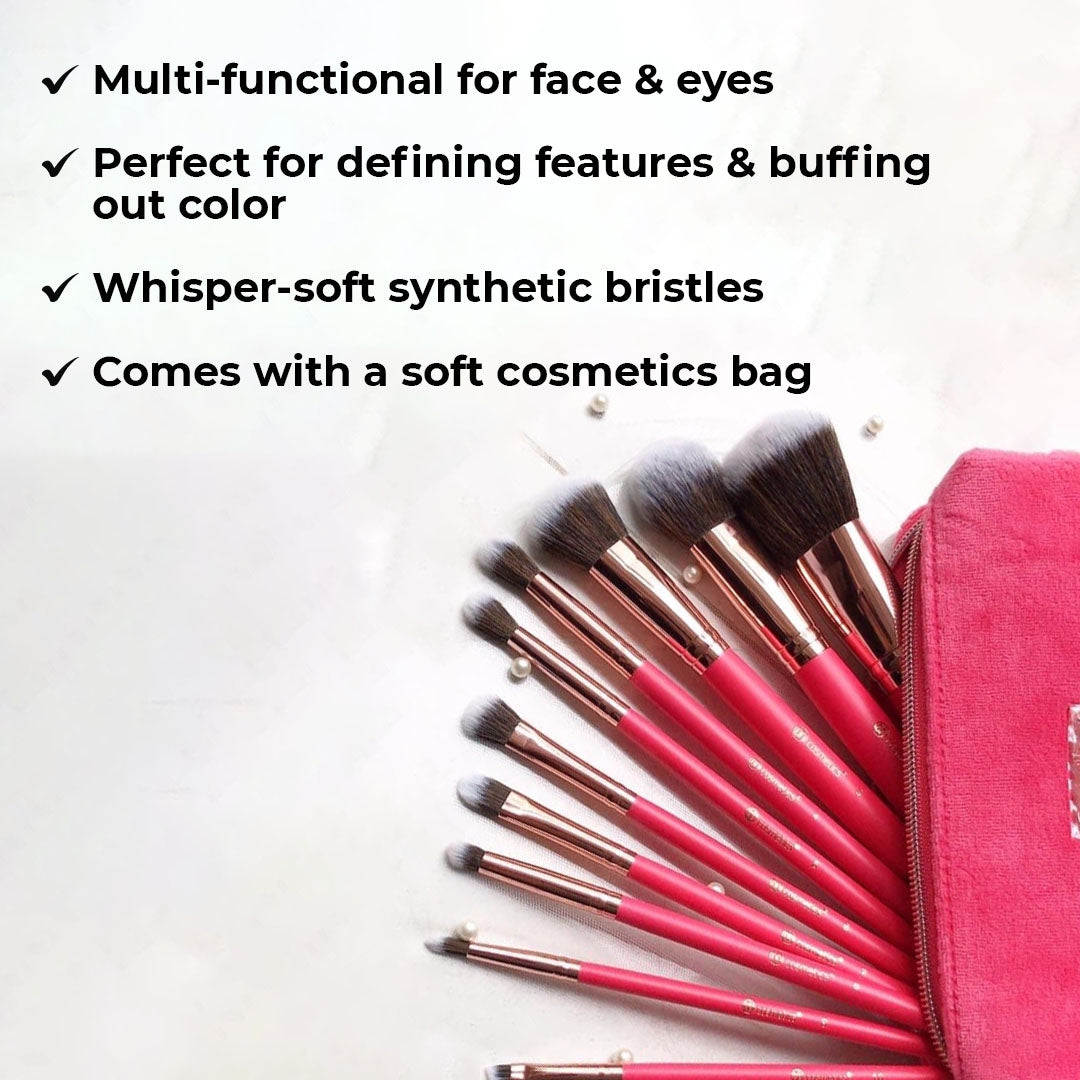 BH Cosmetics Bombshell Beauty - 10 Piece Brush Set