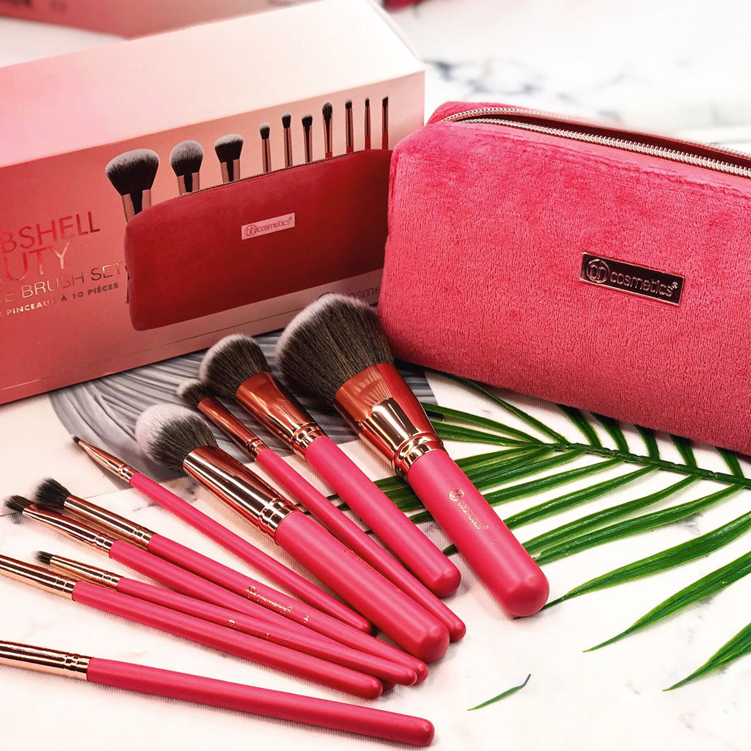 BH Cosmetics Bombshell Beauty - 10 Piece Brush Set