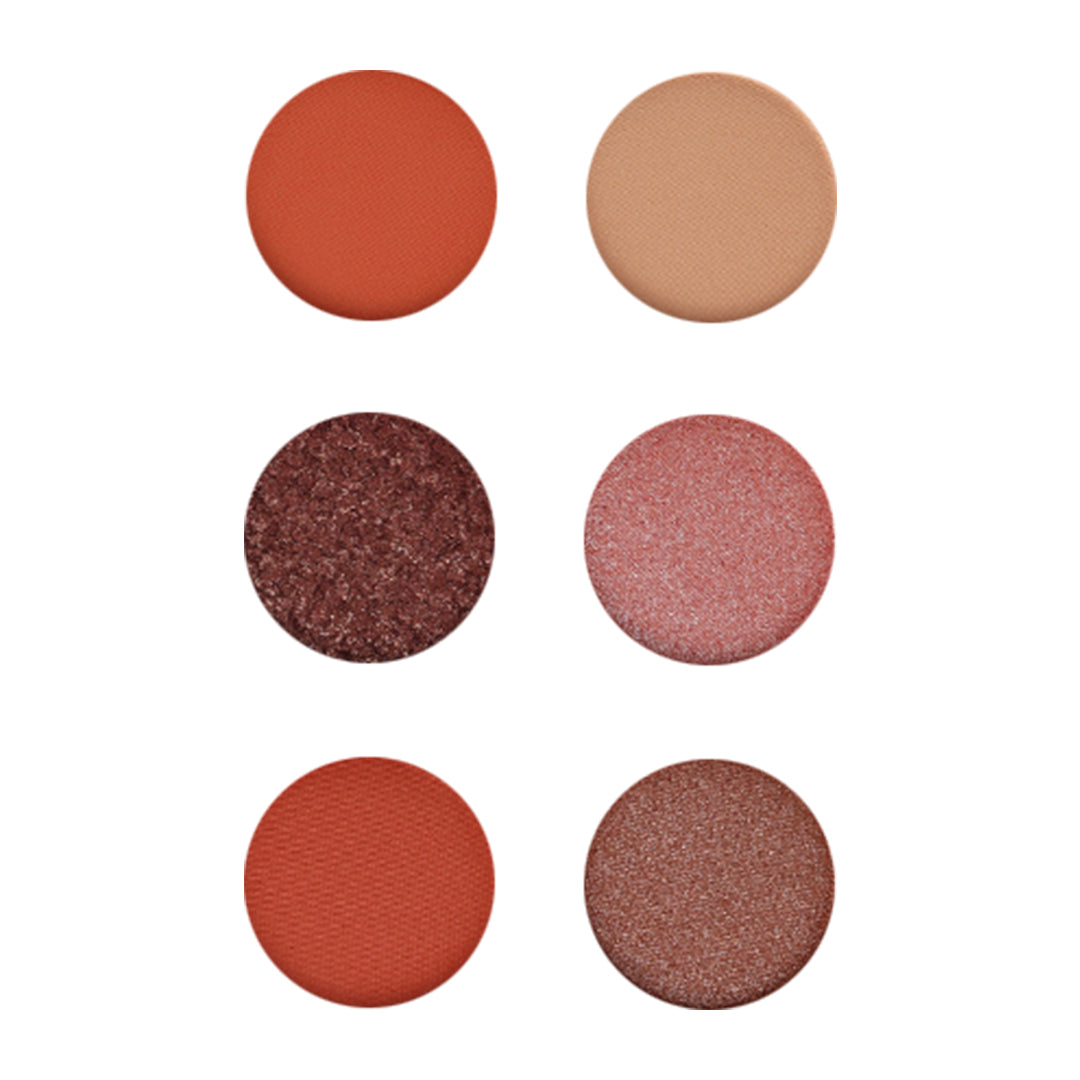 Bh Cosmetics Unleashed - 6 Color Shadow Palette - Peach Emoji