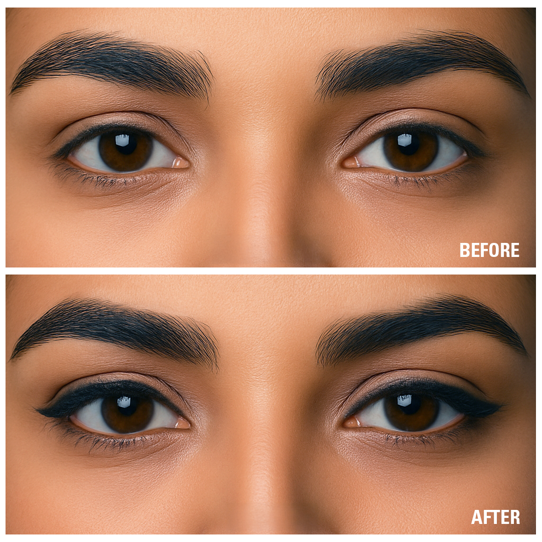 Makeup Revolution Gel Eyeliner Pot With Brush - Black