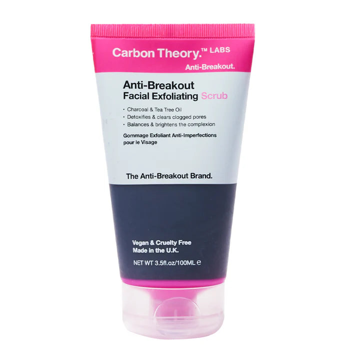 Carbon Theory Anti-Breakout Facial Exfoliating Scrub 100 ml