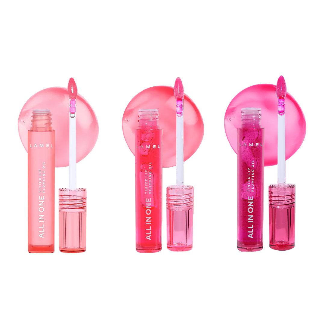 All In One Lip Tinted Plumping Oil - Pack of 3