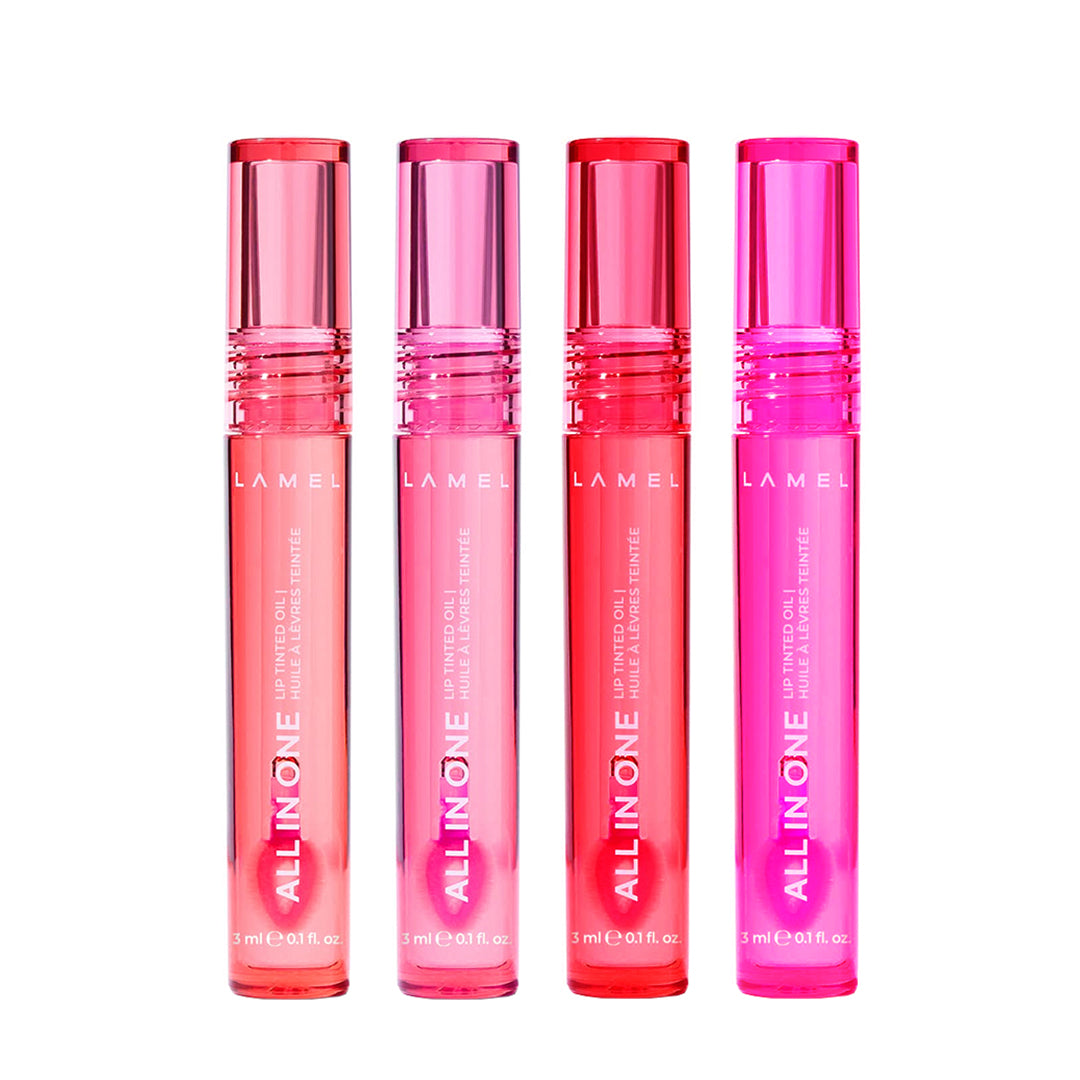 All In One Lip Tinted Plumping Oil - Pack of 4