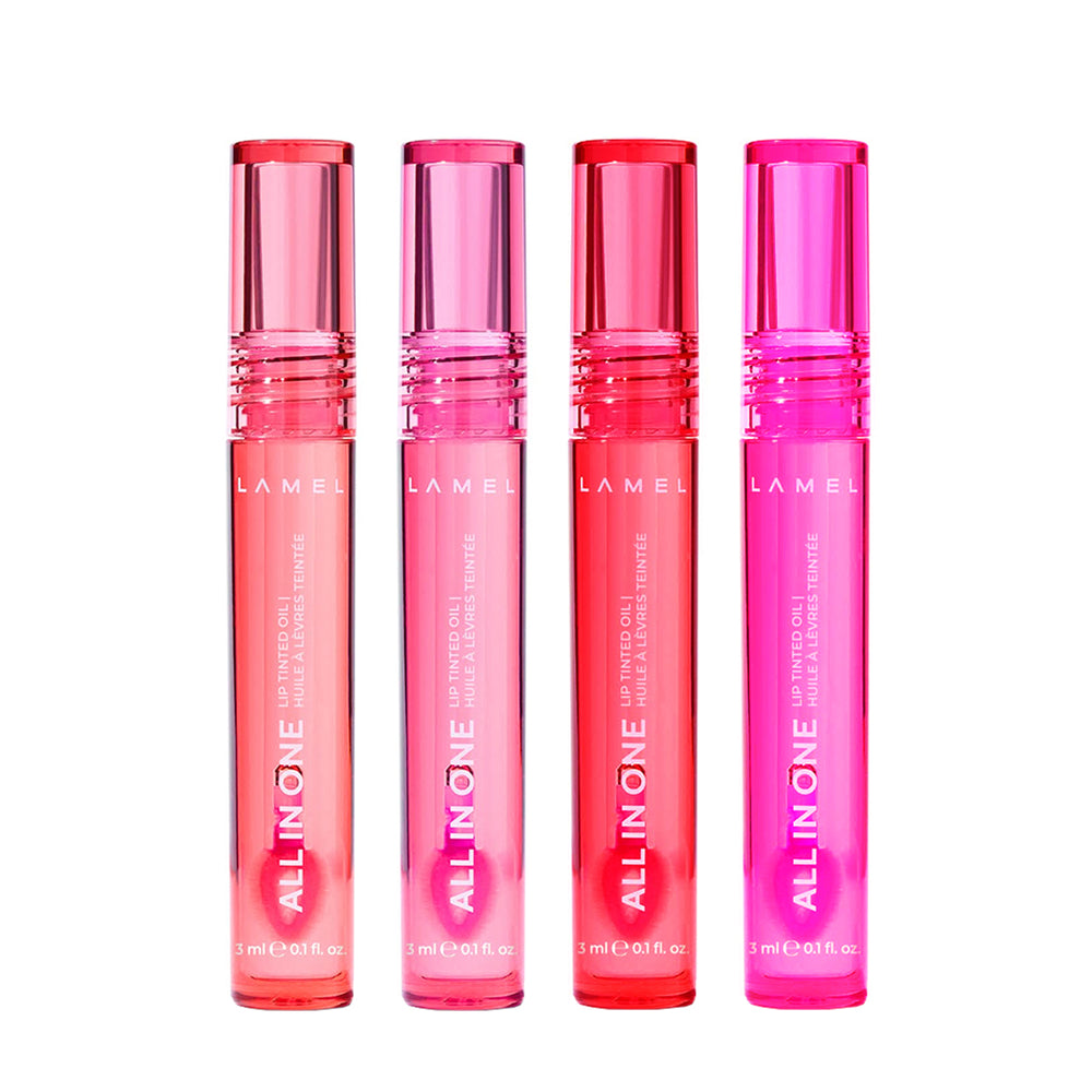 All In One Lip Tinted Plumping Oil - Pack of 4