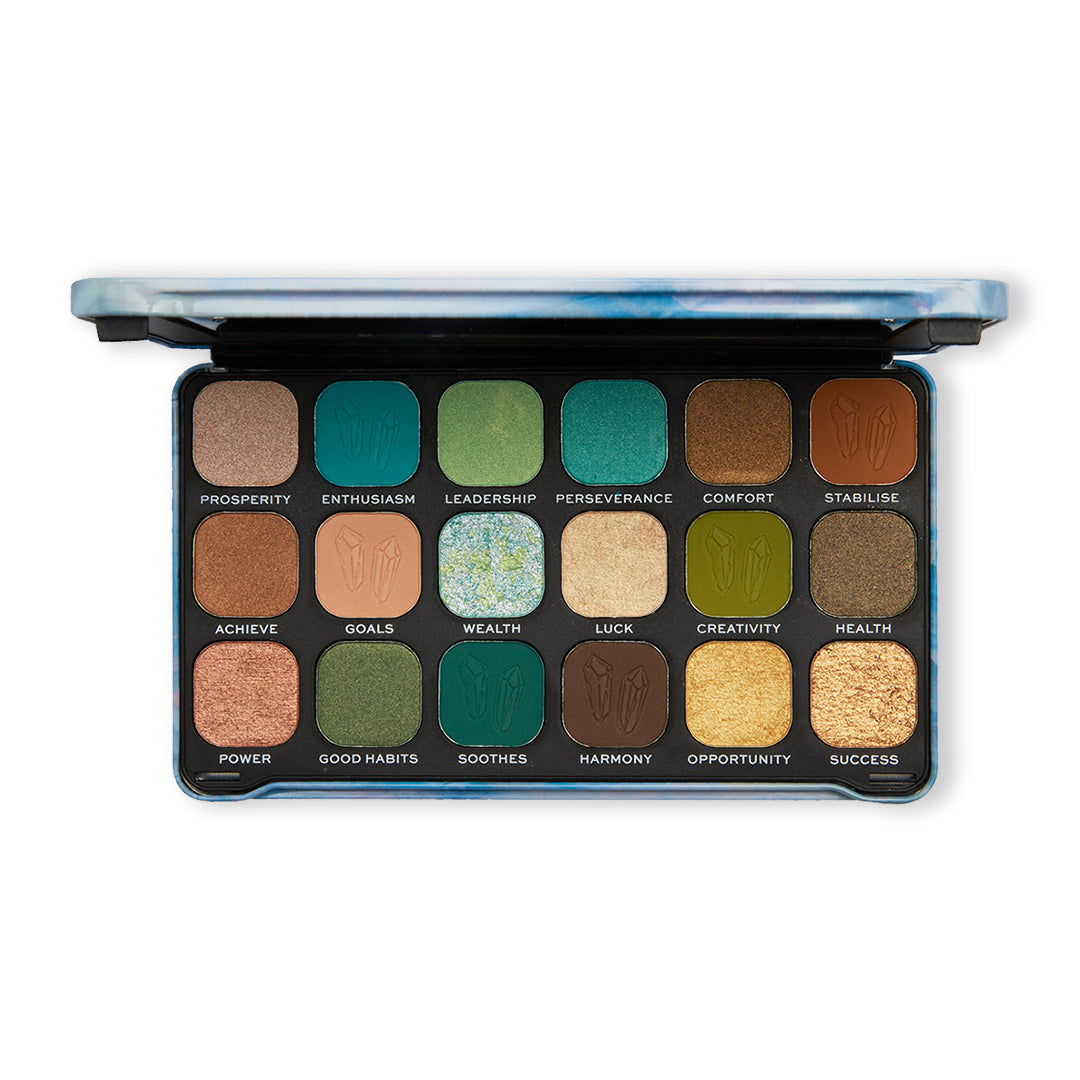 Makeup Revolution Crystal Aura Forever Flawless Shadow Palette Aventurine