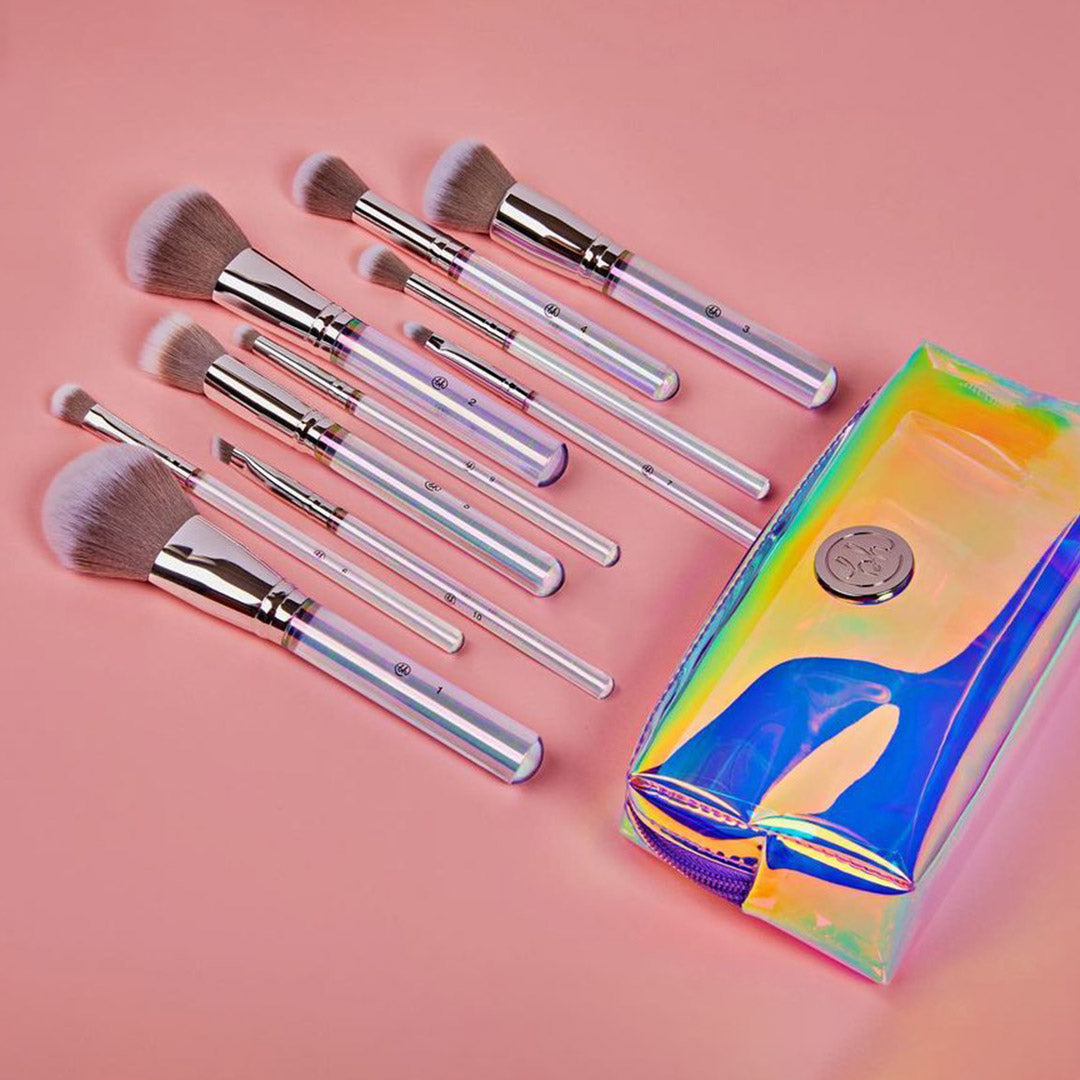 BH Cosmetics Hello Holo - 10 Piece Brush Set